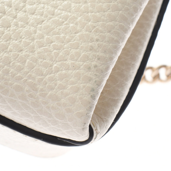 Gucci Interlocking Chain Ivory Gold Hardware Leather Shoulder Bag - Picture 12 of 16